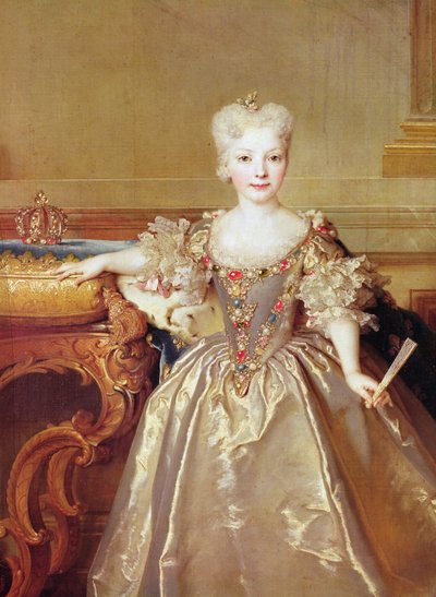 Infanta Maria Ana Victoria de Borbón, 1724 (detail) by Nicolas de Largillière